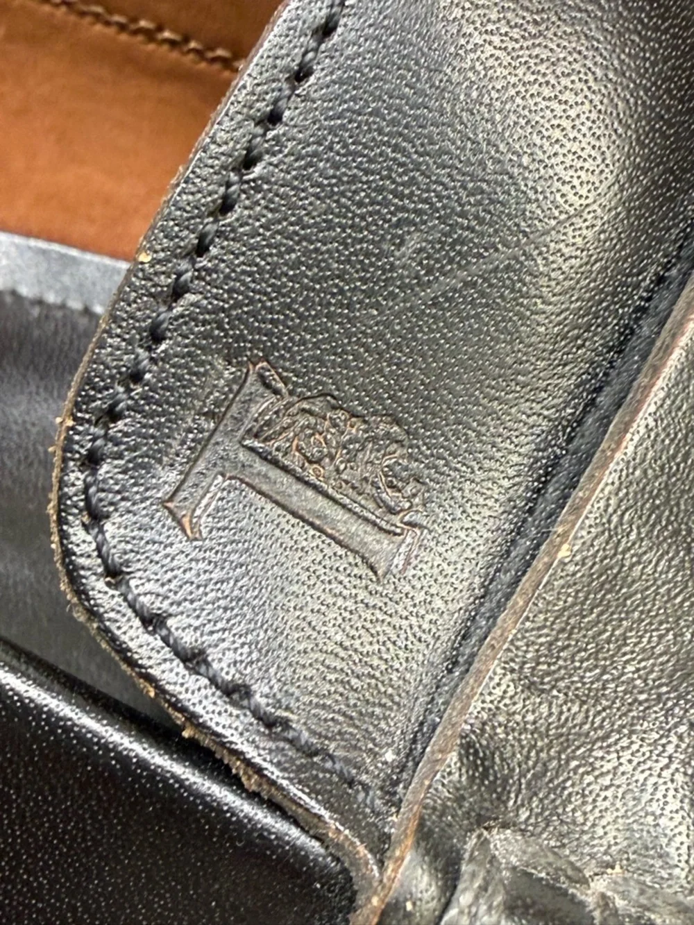 Tod's Black Leather Penny Loafers for Men